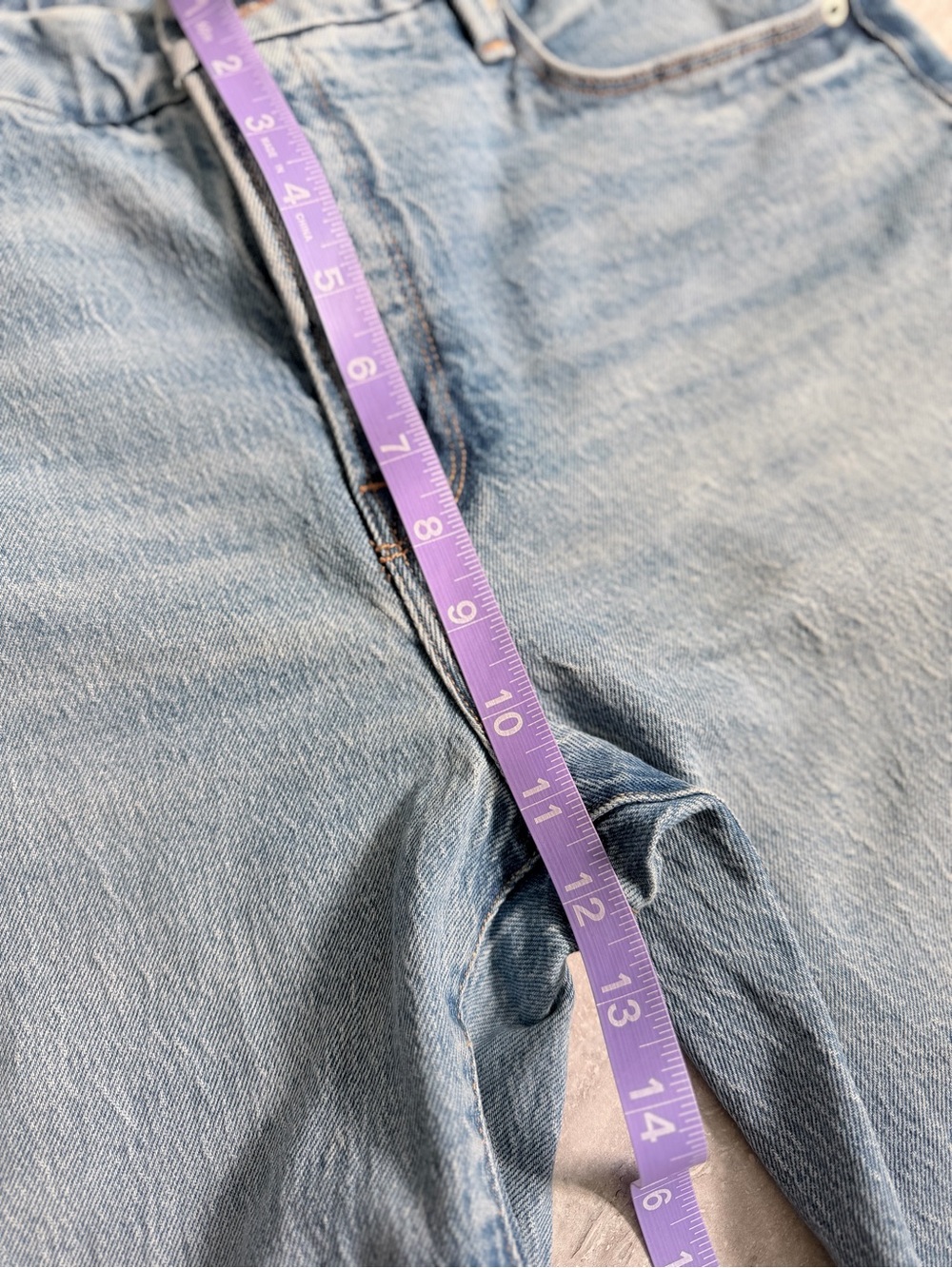Good American Jeans Womens 27 Light Wash High Rise Straight Leg Cropped Denim - Picture 9 of 10